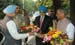 The Deputy Chairman, Planning Commission, Shri Montek Singh Ahluwalia, the Union Minister of External Affairs, Shri Pranab Mukherjee, the Union Minister for Railways, Shri Lalu Prasad and the Union Minister for Human Resource Development, Shri Arjun Singh are also seen. 