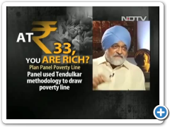 NDTV Interviews Montek Singh Ahluwalia on Poverty Line